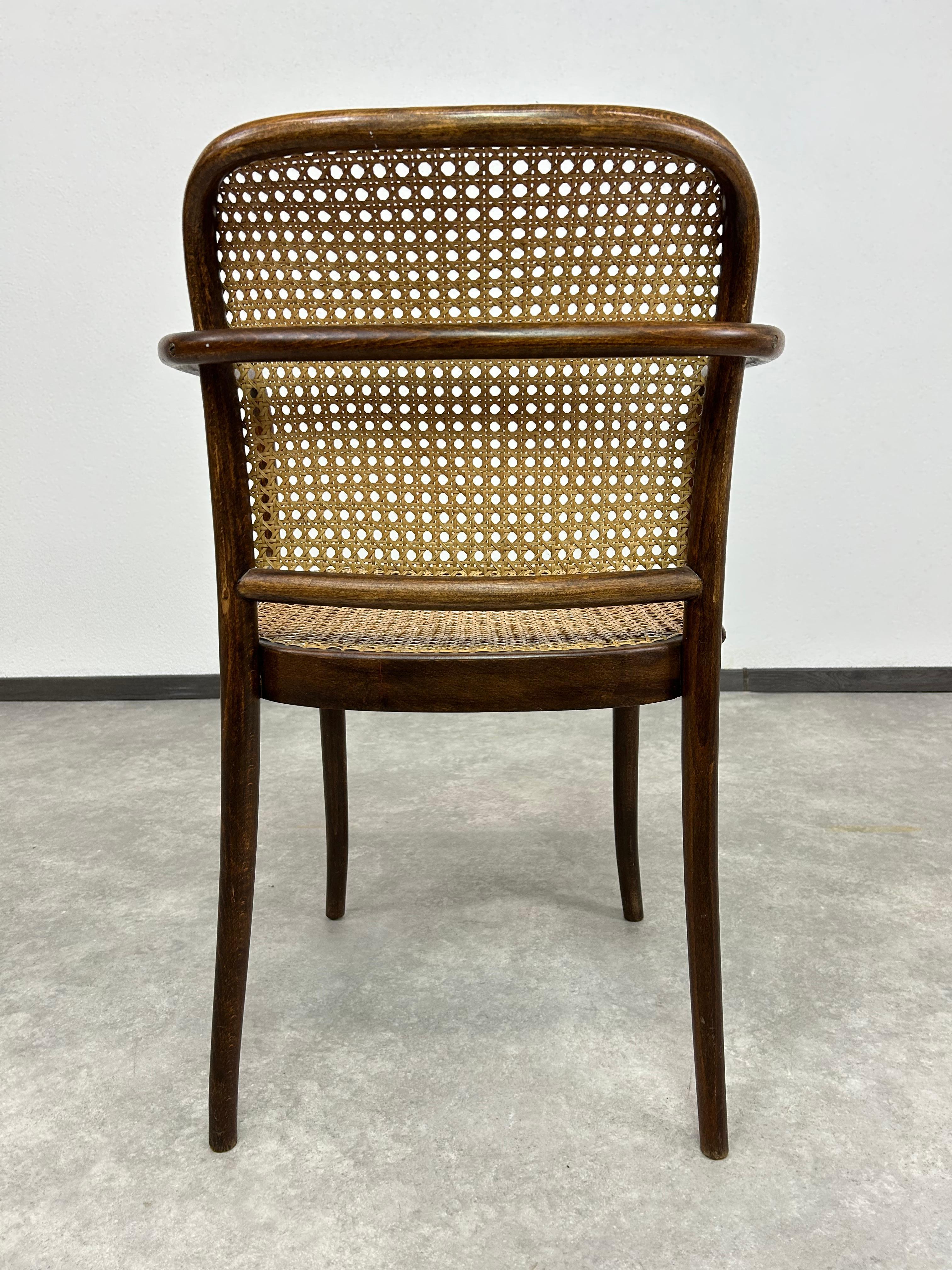 Bürostuhl Nr.811 von Josef Hoffmann (Rattan) im Angebot