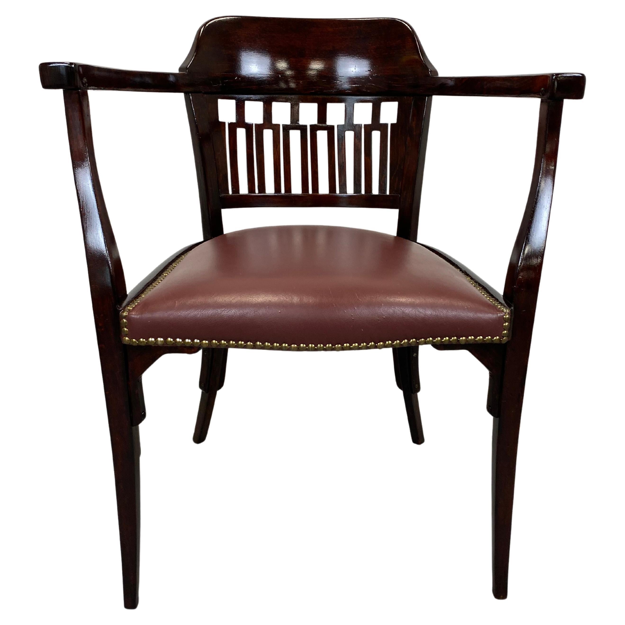 Office Chair nr.714 by Otto Wagner for J.J.Kohn
