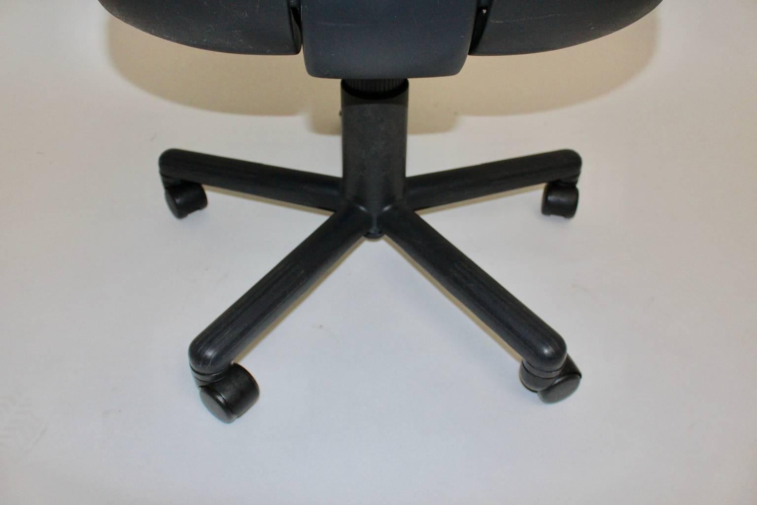 Plastic Office Chair Vintage Vitramat by Wolfgang Mueller Deisig 1976 Vitra Switzerland For Sale