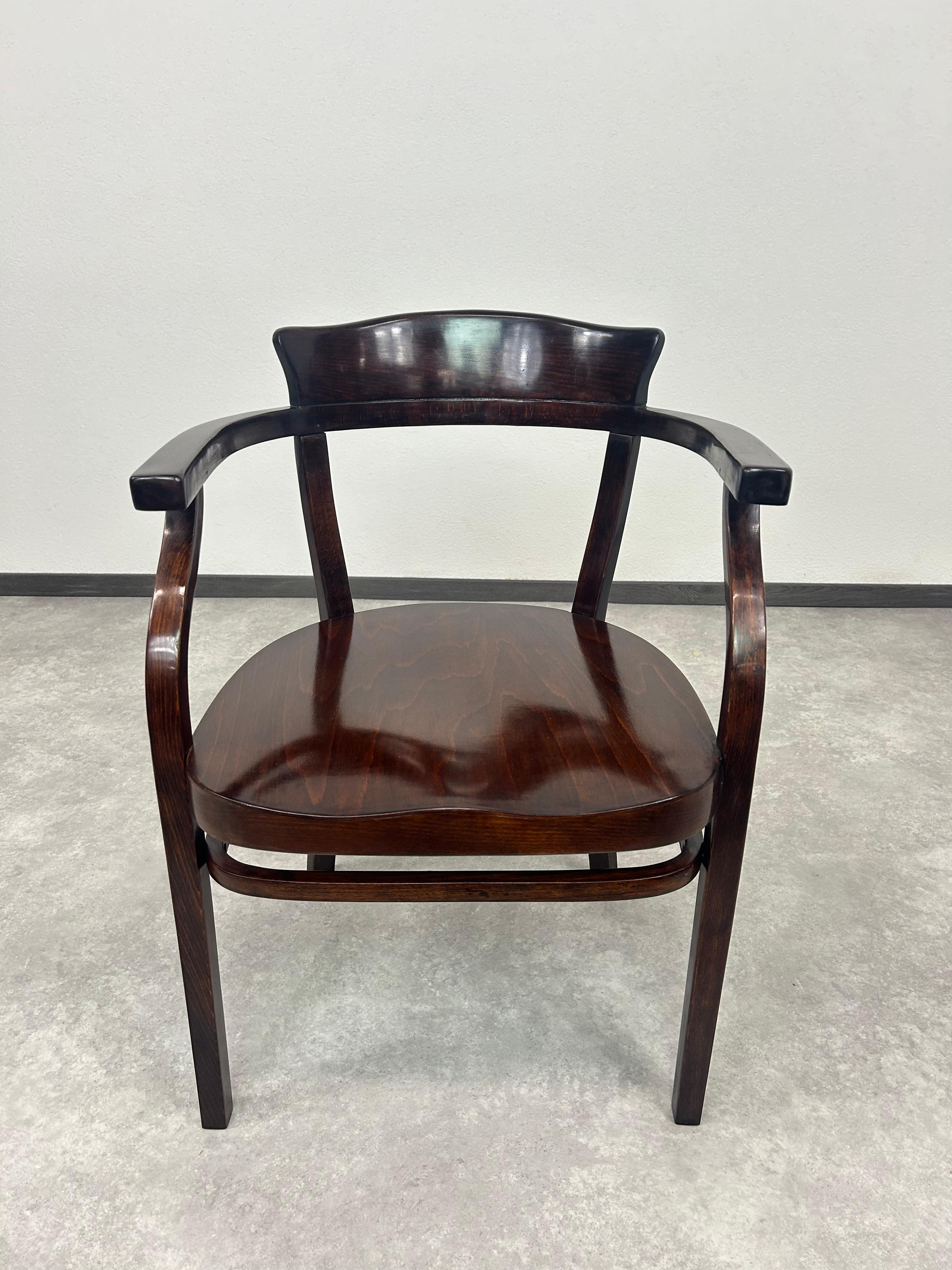 Secessione di Vienna Office chairs no.6048 and no.6148 by Otto Wagner for Thonet in vendita