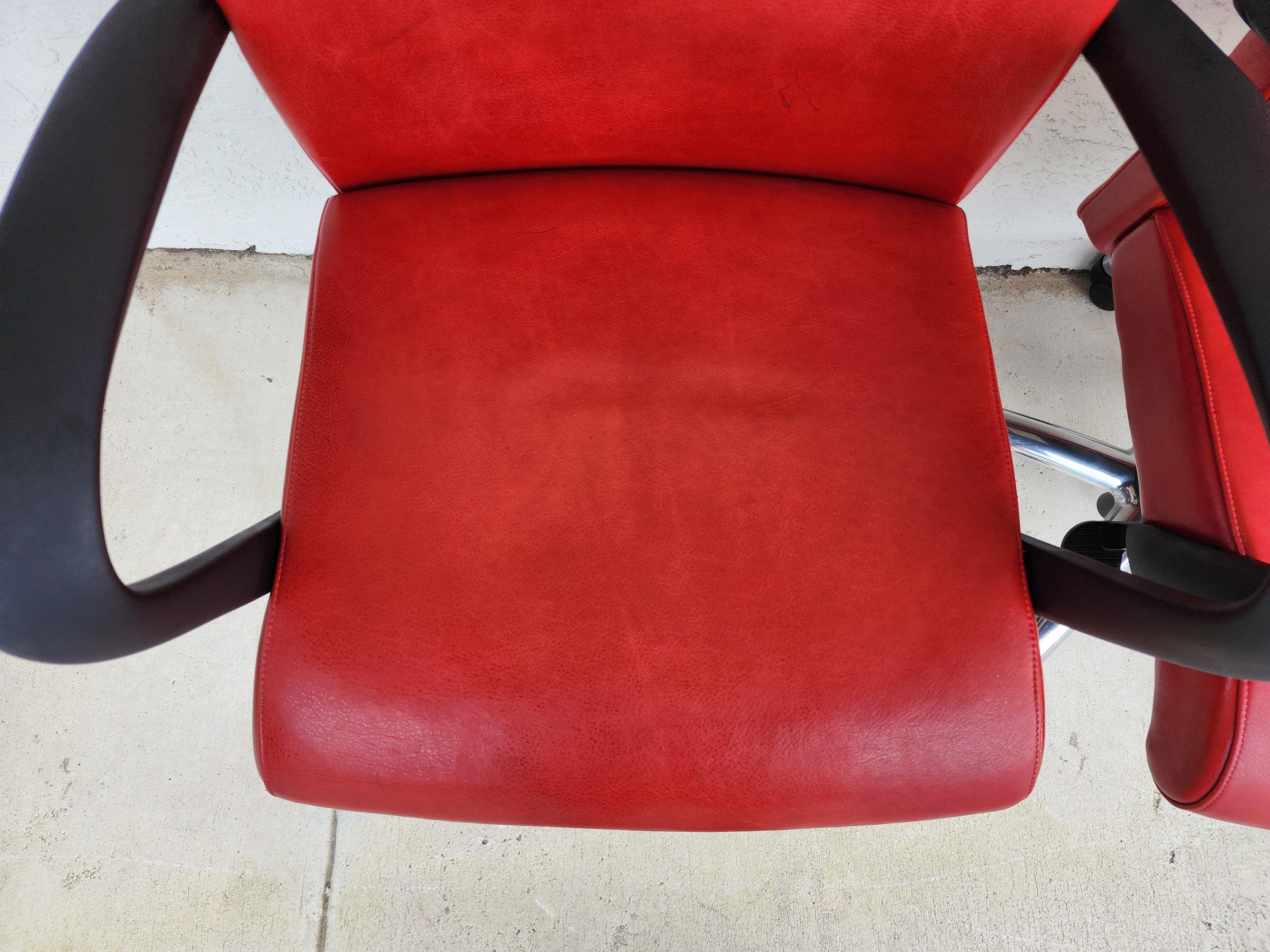 Office Conference Chairs Leather by Cabot Wrenn For Sale 6