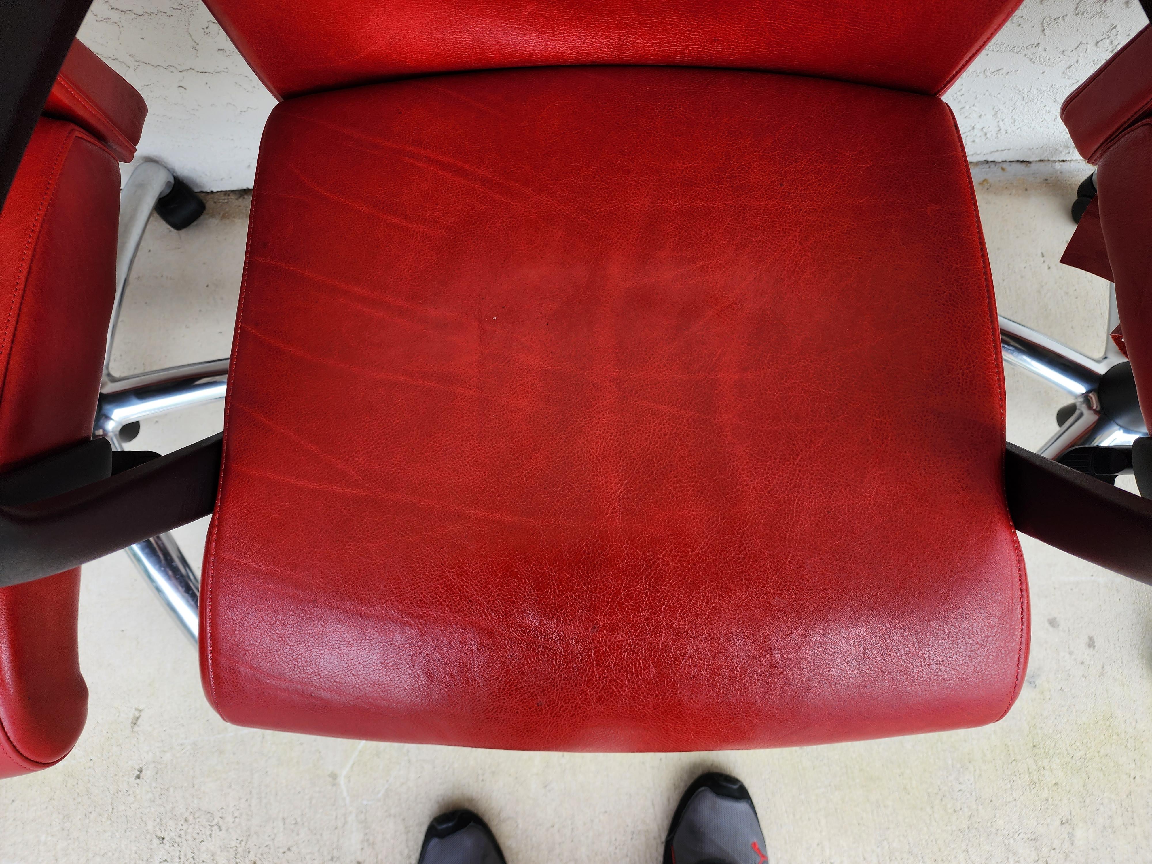 Office Conference Chairs Leather by Cabot Wrenn For Sale 2