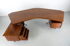 Scrivania Boomerang T96 di Osvaldo Borsani per Tecno - Anni '60