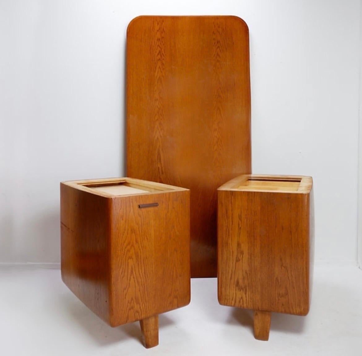 Art Nouveau Office desk by Gunnar Ericsson for Facit AB Buromöbel Zurich - 1950s For Sale