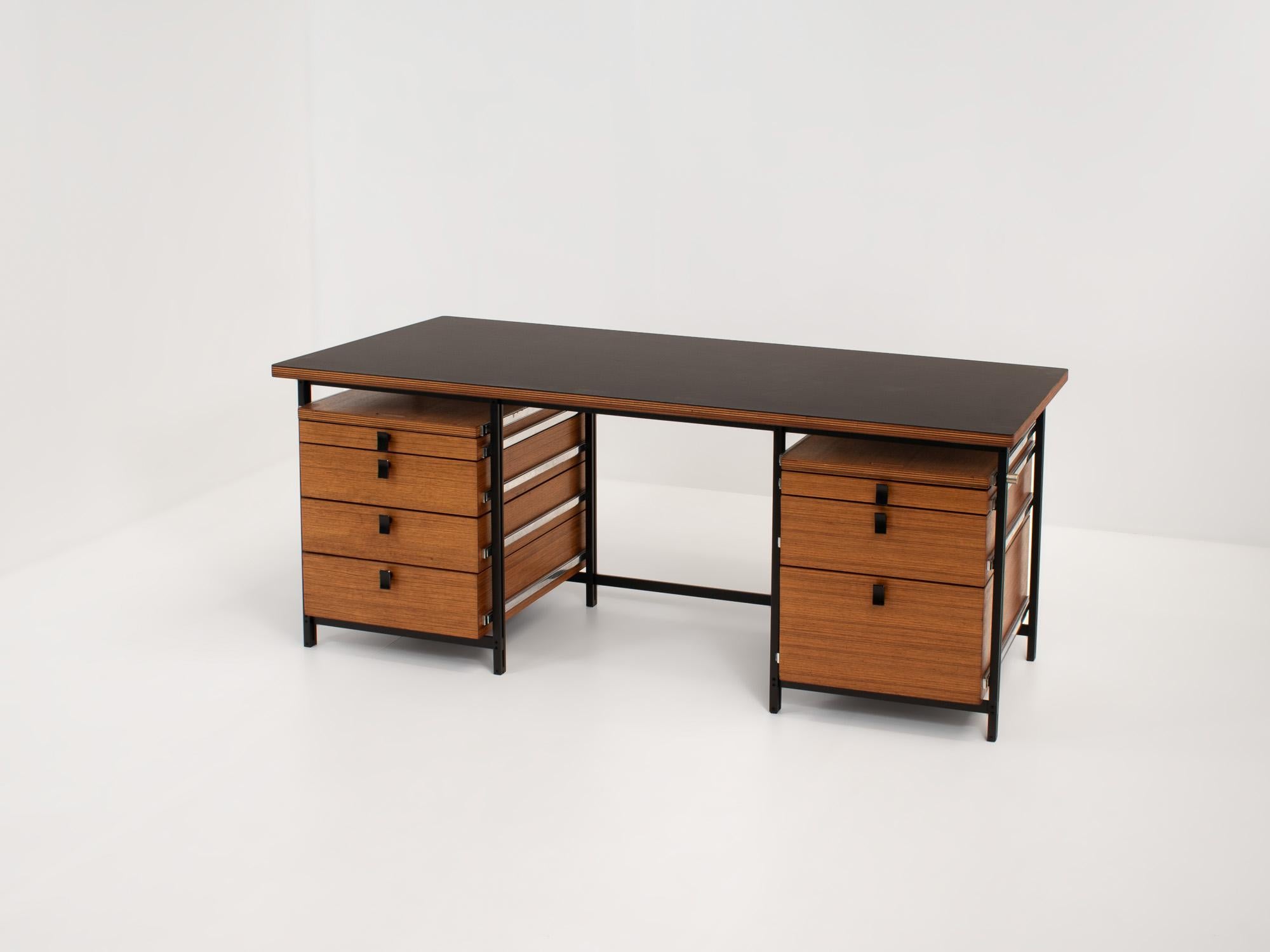 Mid-Century Modern Office Desk by Jules Wabbes for Mobilier Universel, Belgium 1960s