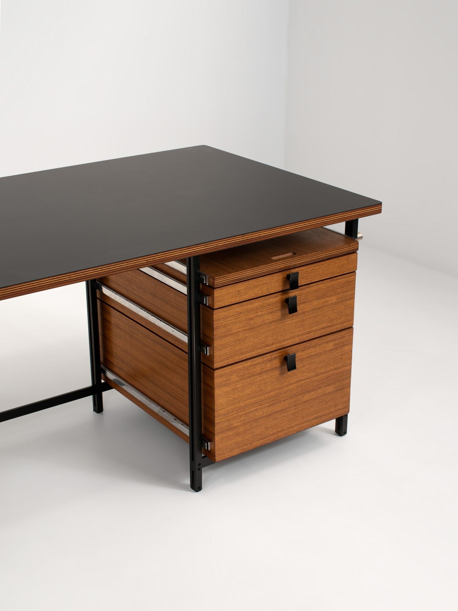 Belgian Office Desk by Jules Wabbes for Mobilier Universel, Belgium 1960s