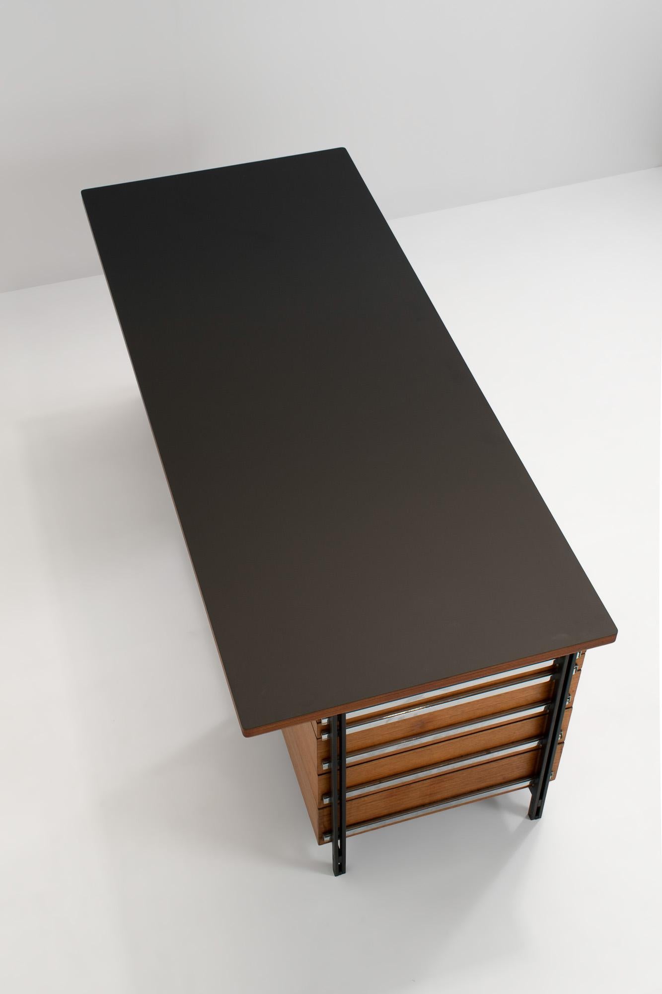 Office Desk by Jules Wabbes for Mobilier Universel, Belgium 1960s 1