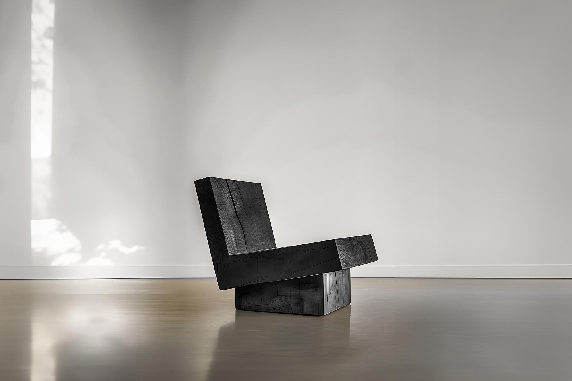 Chaise de bureau ergonomique en bois massif munie par Joel Escalona n°17 en vente 2