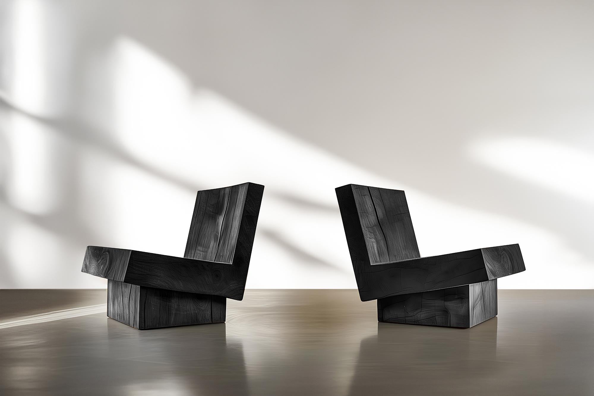 Chaise de bureau ergonomique en bois massif munie par Joel Escalona n°17 en vente 3