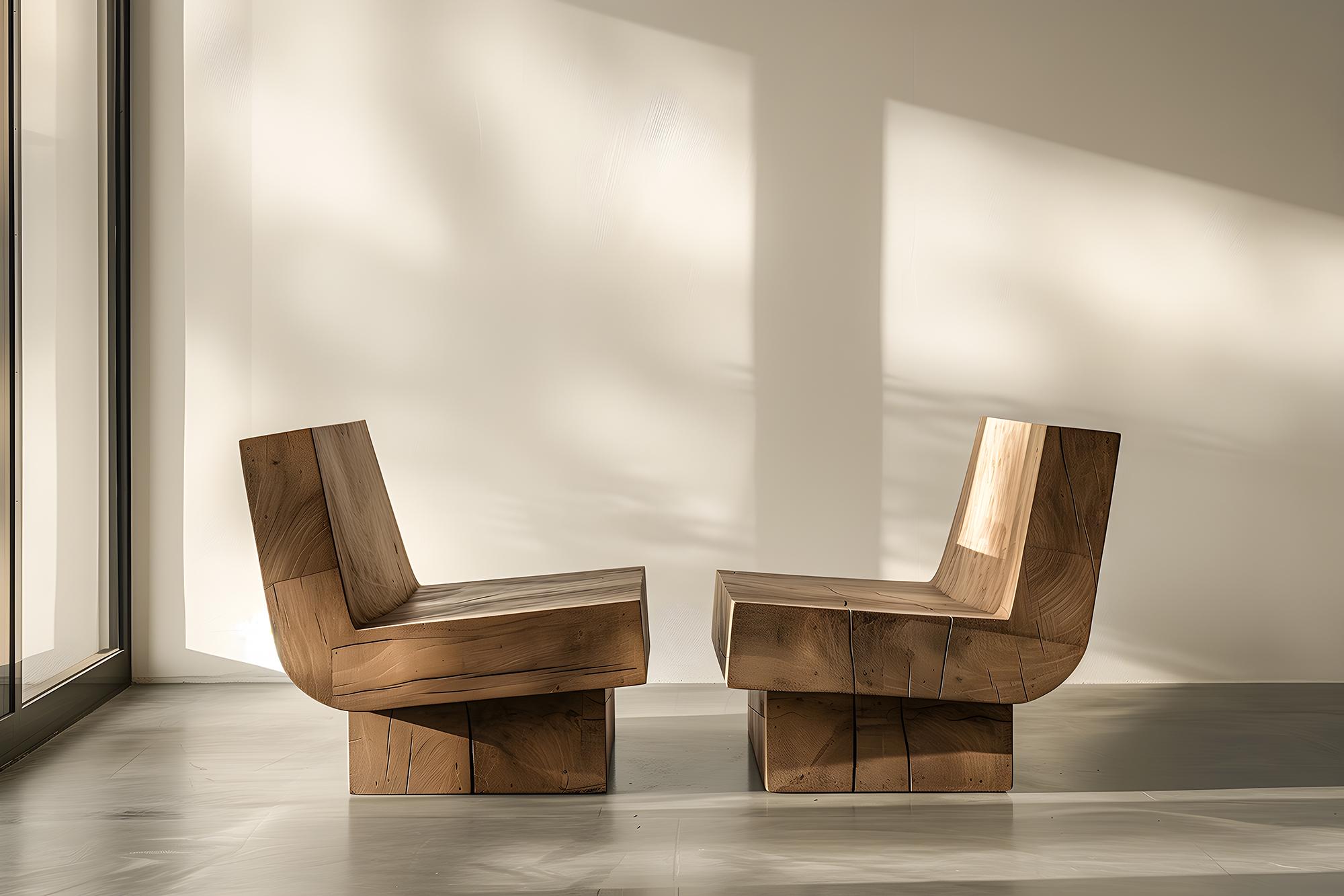 XXIe siècle et contemporain Chaise de bureau ergonomique en bois massif munie par Joel Escalona n°17 en vente