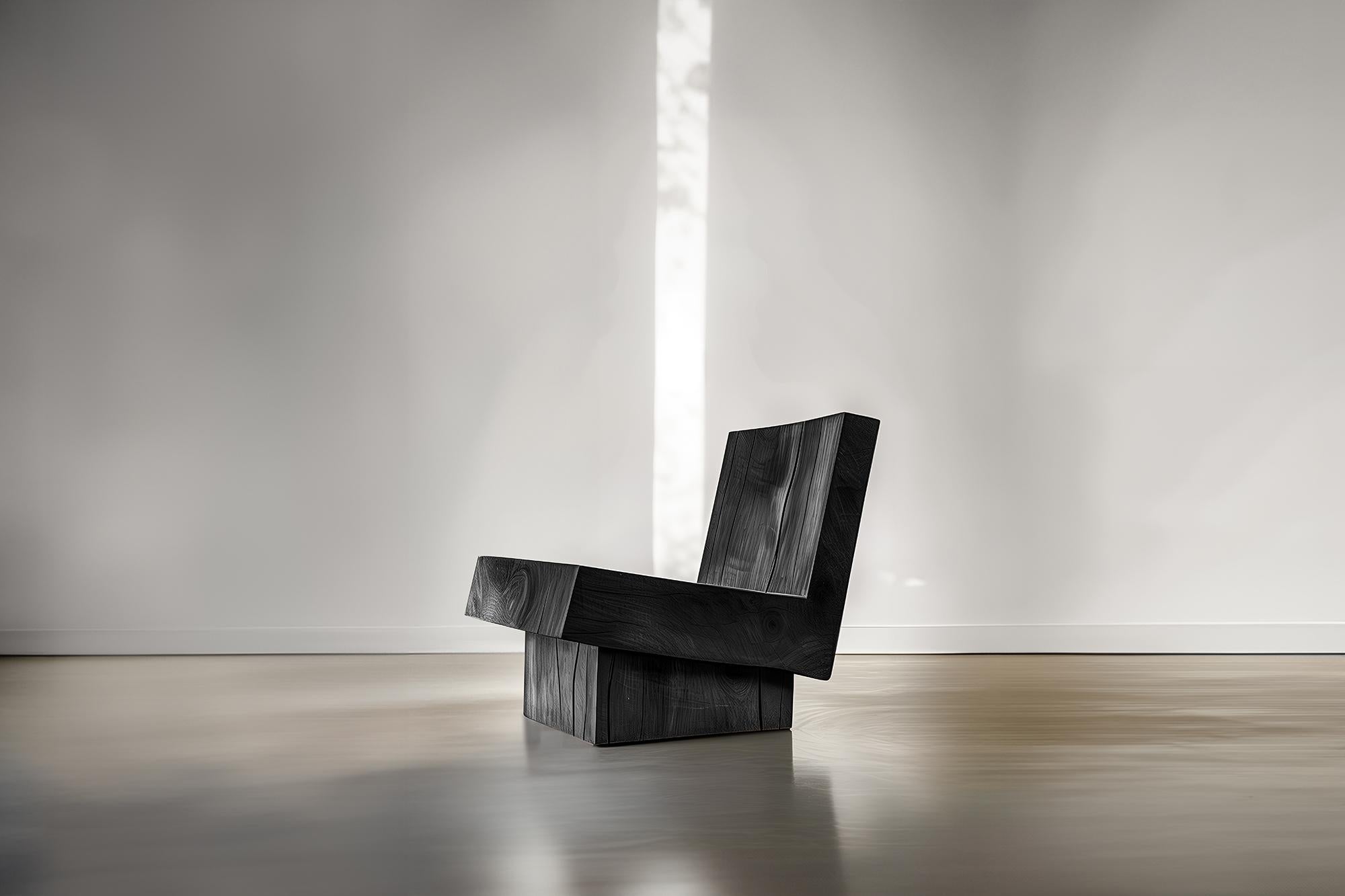 Chaise de bureau ergonomique en bois massif munie par Joel Escalona n°17 en vente 1