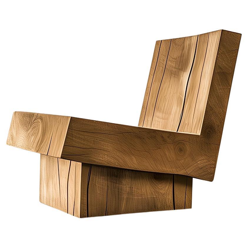 Chaise de bureau ergonomique en bois massif munie par Joel Escalona n°17 en vente