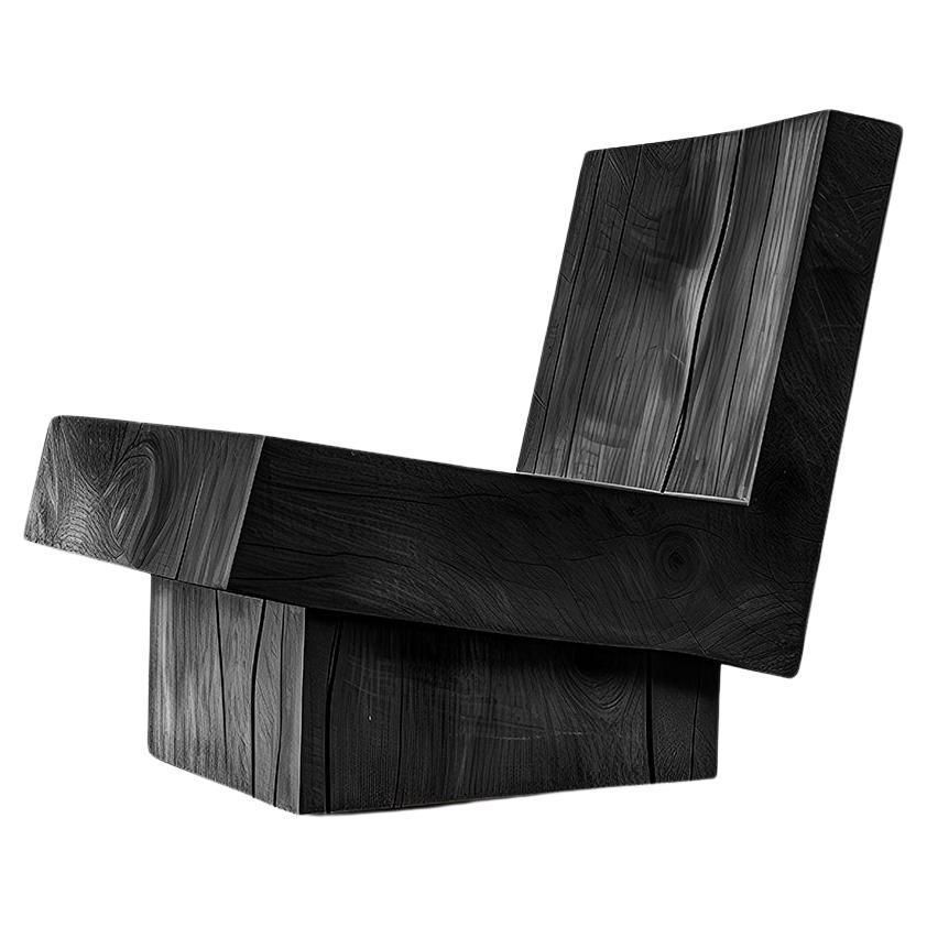 Silla de oficina ergonómica de madera maciza silenciada by Joel Escalona No17