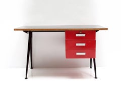Office Desk "Compas" Designed by Jean Prouve, circa 1950, France