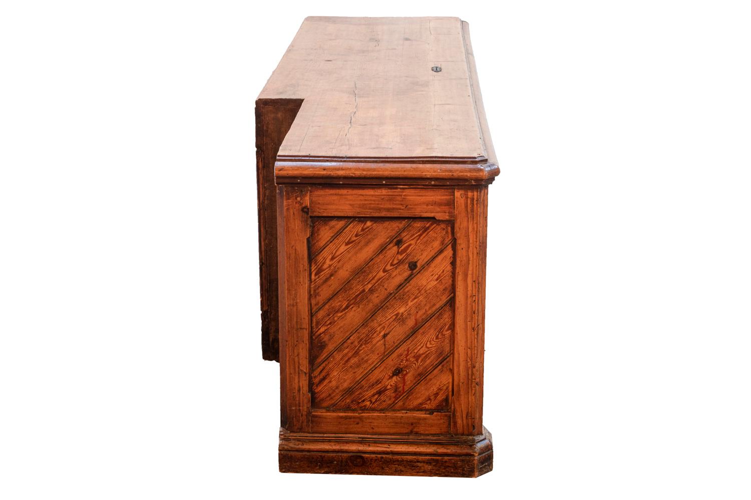 European Office Desk in Fir Tree, End of the 19th Century