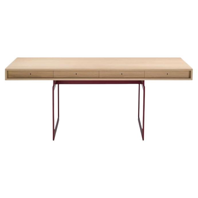 Office Desk in Walnut Red Frame by Bodil Kjaer 1959 for Karakter For Sale