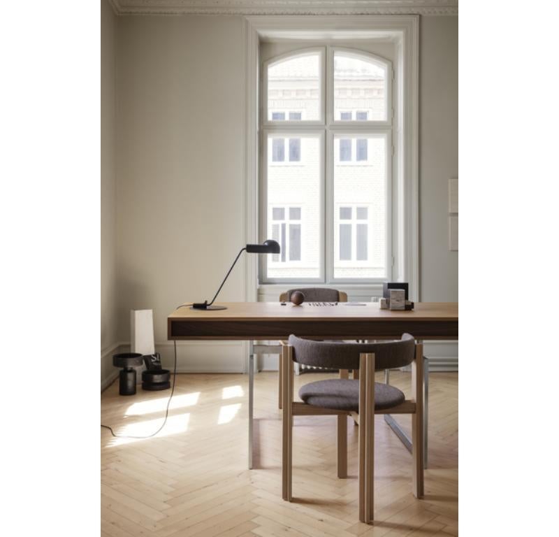Bureau en noyer avec structure en acier inoxydable par Bodil Kjaer 1959 pour Karakter en vente 4