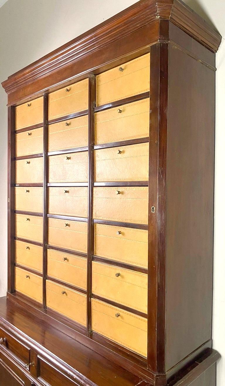 Office Filing Cabinet / Cartonnier Mahogany - Louis Philippe Period France 19th en vente 5