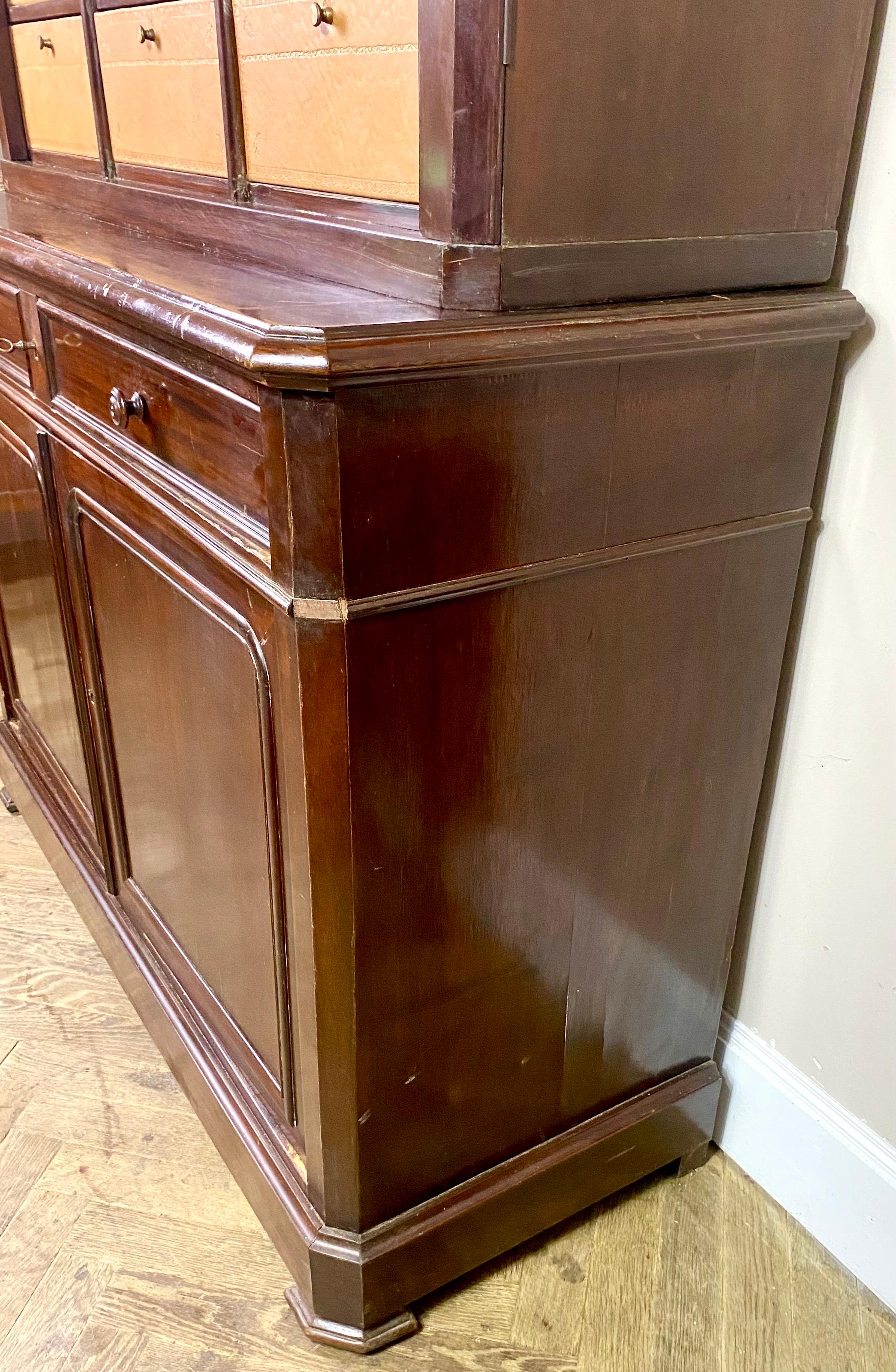 Office Filing Cabinet / Cartonnier Mahogany - Louis Philippe Period France 19th For Sale 7