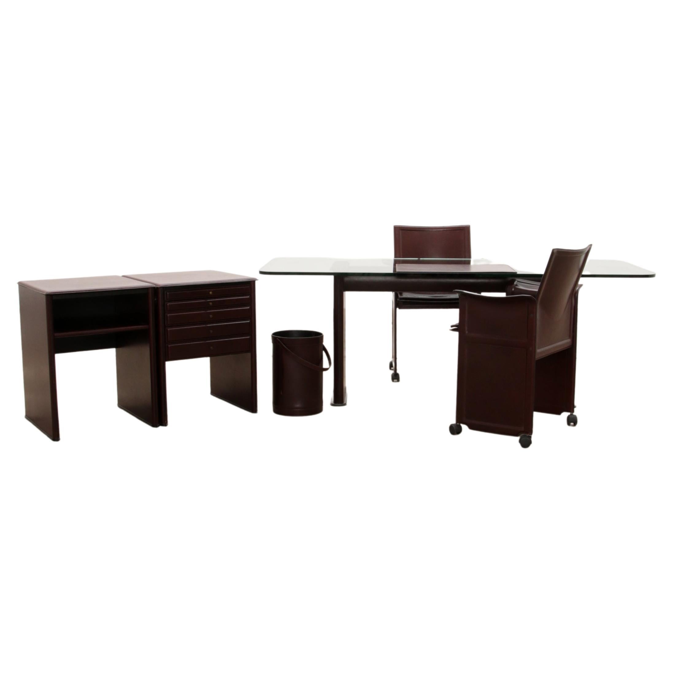 Office Set by Tito Agnoli for Matteo Grassi, 1970, Italy For Sale