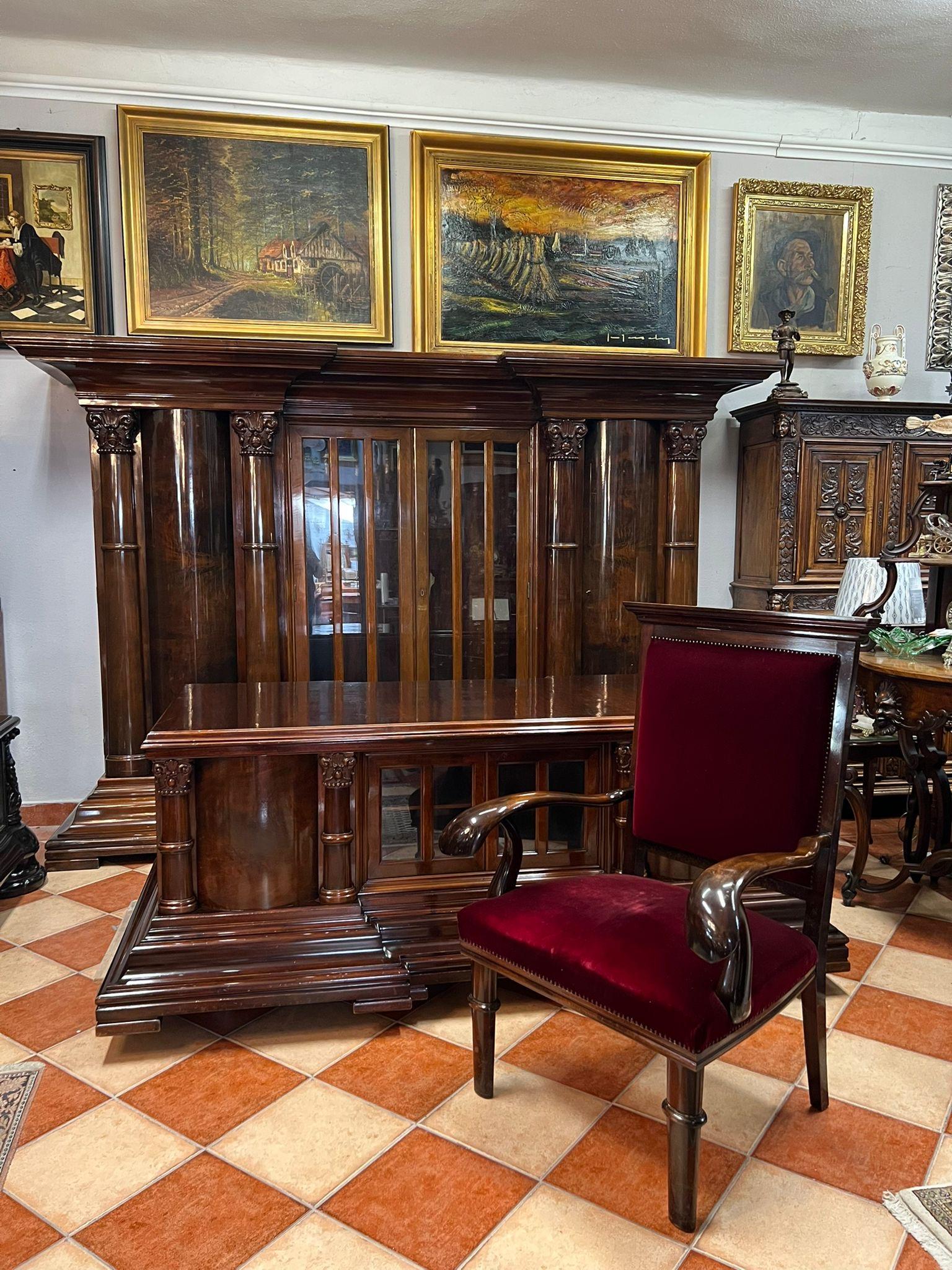 Office set, library, desk, armchair For Sale 5