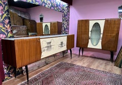 Vittorio Dassi Art Deco Display Cabinet and Buffet Set