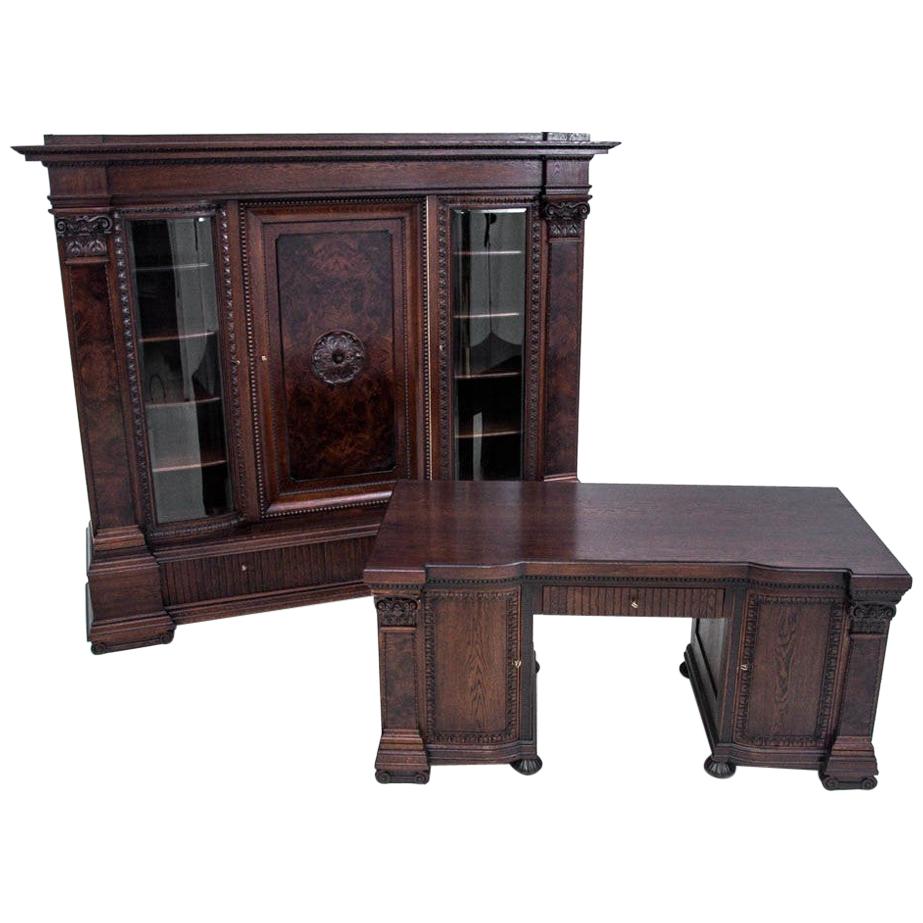 Office Set or Library and Desk from circa 1900