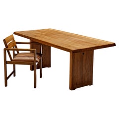 Office Set with Early Pierre Chapo Table and Erich Dieckmann Armchair