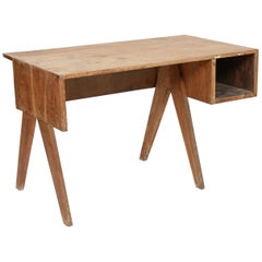 Office Solid Desk by Pierre Jeanneret