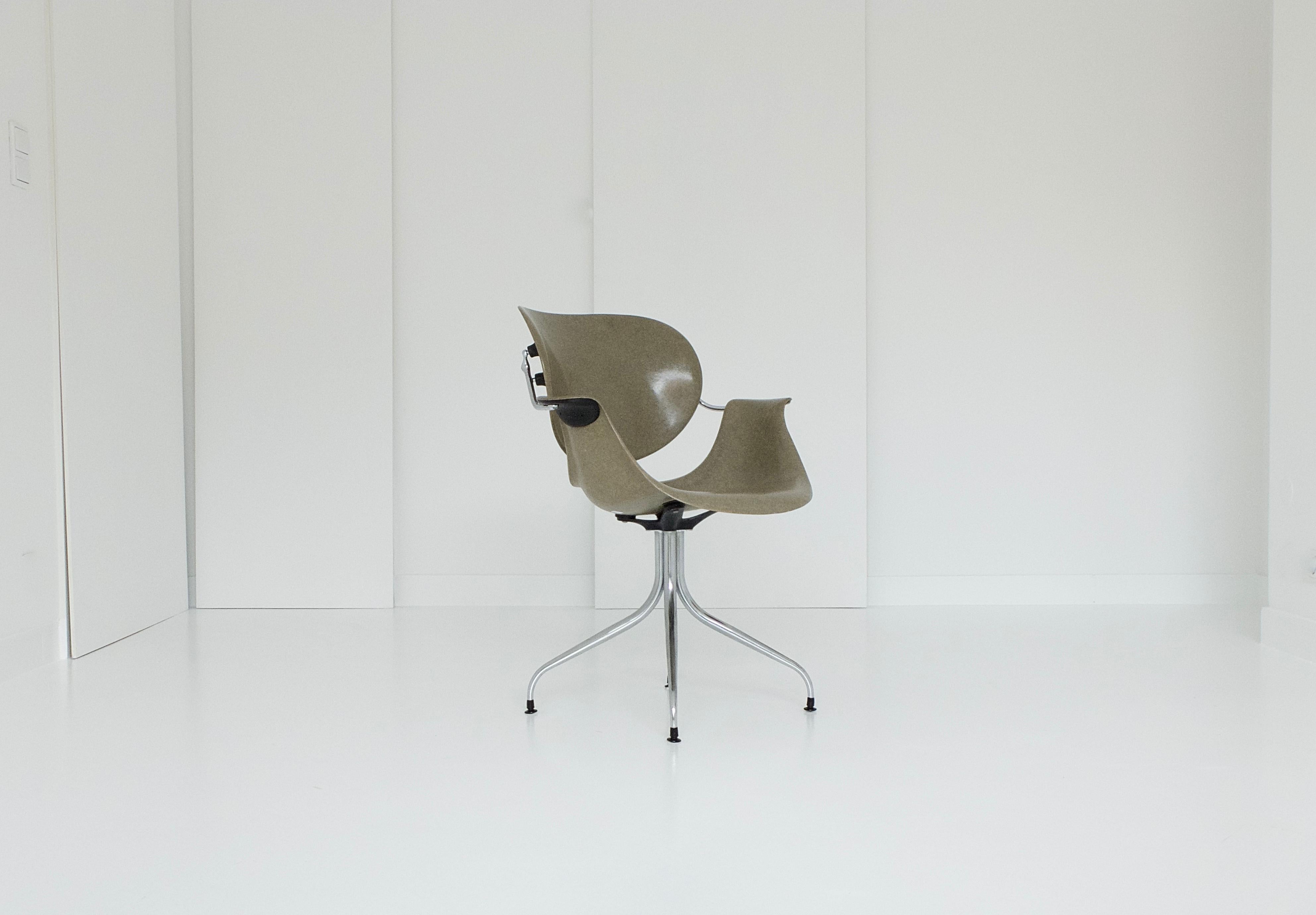 Office Swag Leg Chair DAA by George Nelson vor Herman Miller, 1958 In Good Condition In Munster, NRW