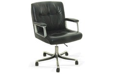 Office Swivel Armchair, with Wheels, by Osvaldo Borsani, Model P128, for Tecno