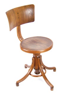 Antique Office Swivel Chair Thonet, circa 1900