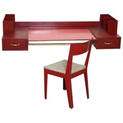 Vintage Office Table by Jean Prouvé and Jules Leleu