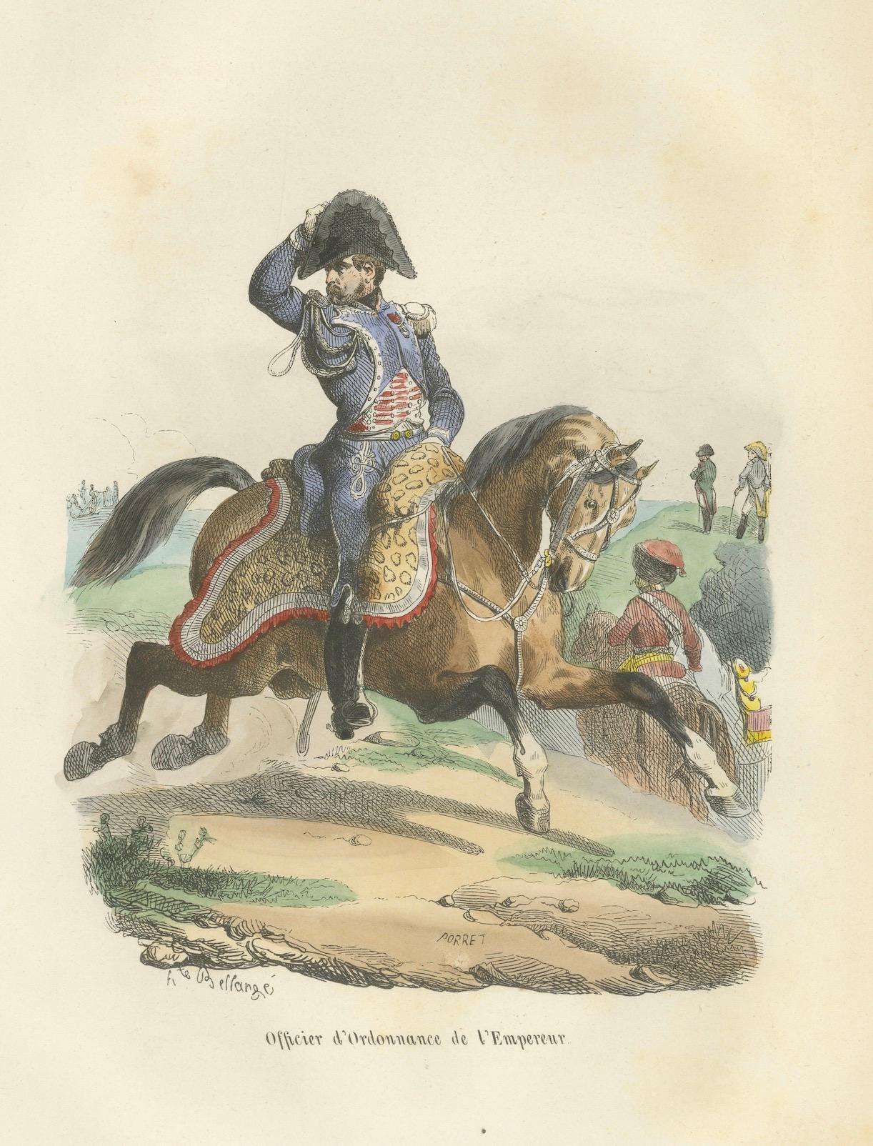 Officer d’Ordonnance de l’Empereur, French Imperial Guard Cavalry Print, 1843