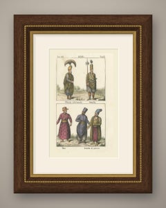 Officer of the Guards, Guard, Mute and Palace Guard, Lithograph, 1842