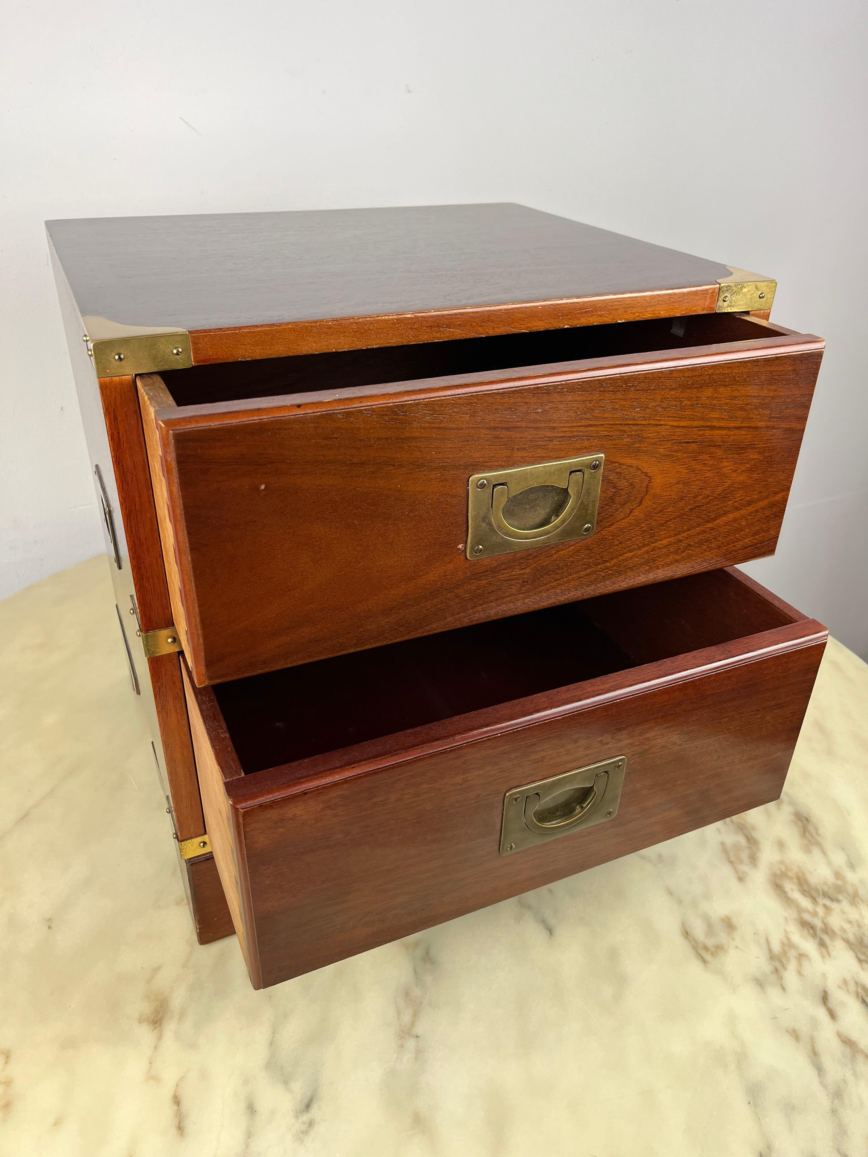 Officer's Bedside Table by Reh Kennedy for Harrods London 1980s For Sale 6