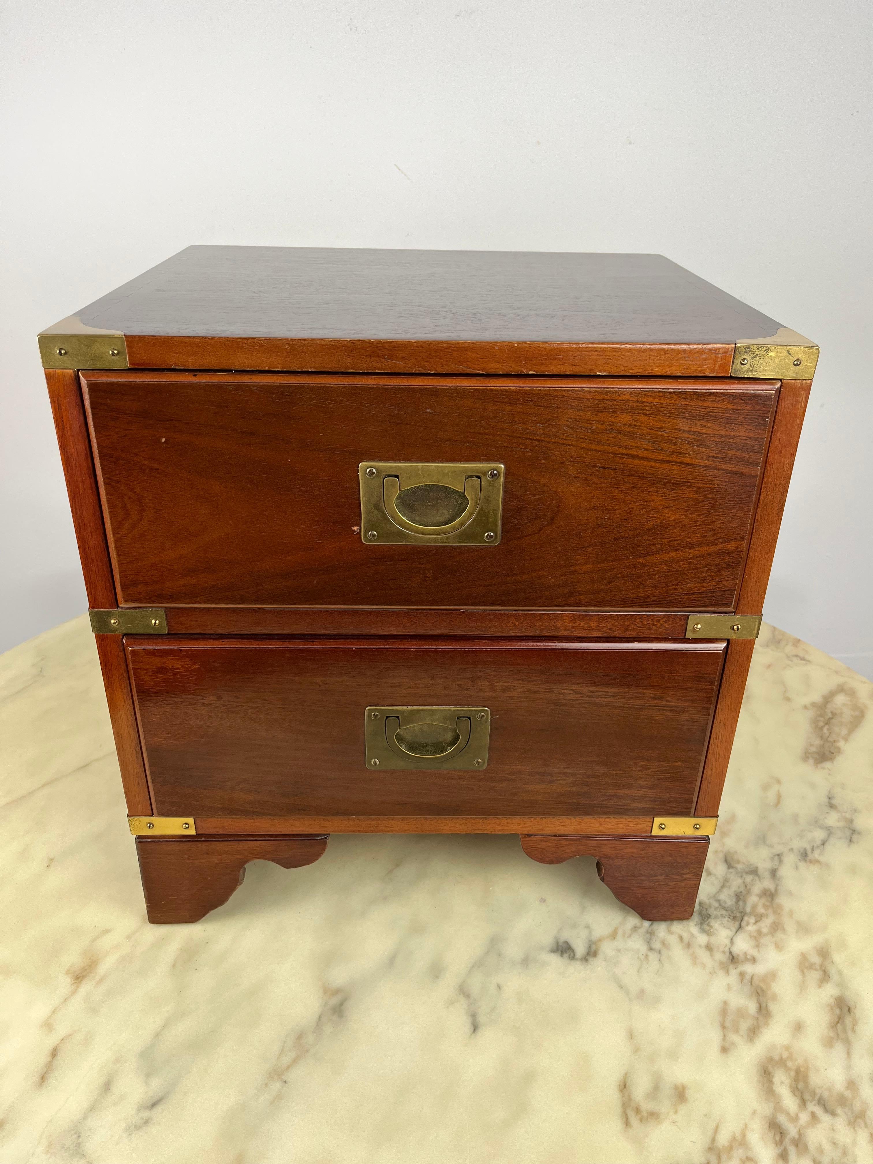 Officer's Bedside Table by Reh Kennedy for Harrods London 1980s For Sale 7