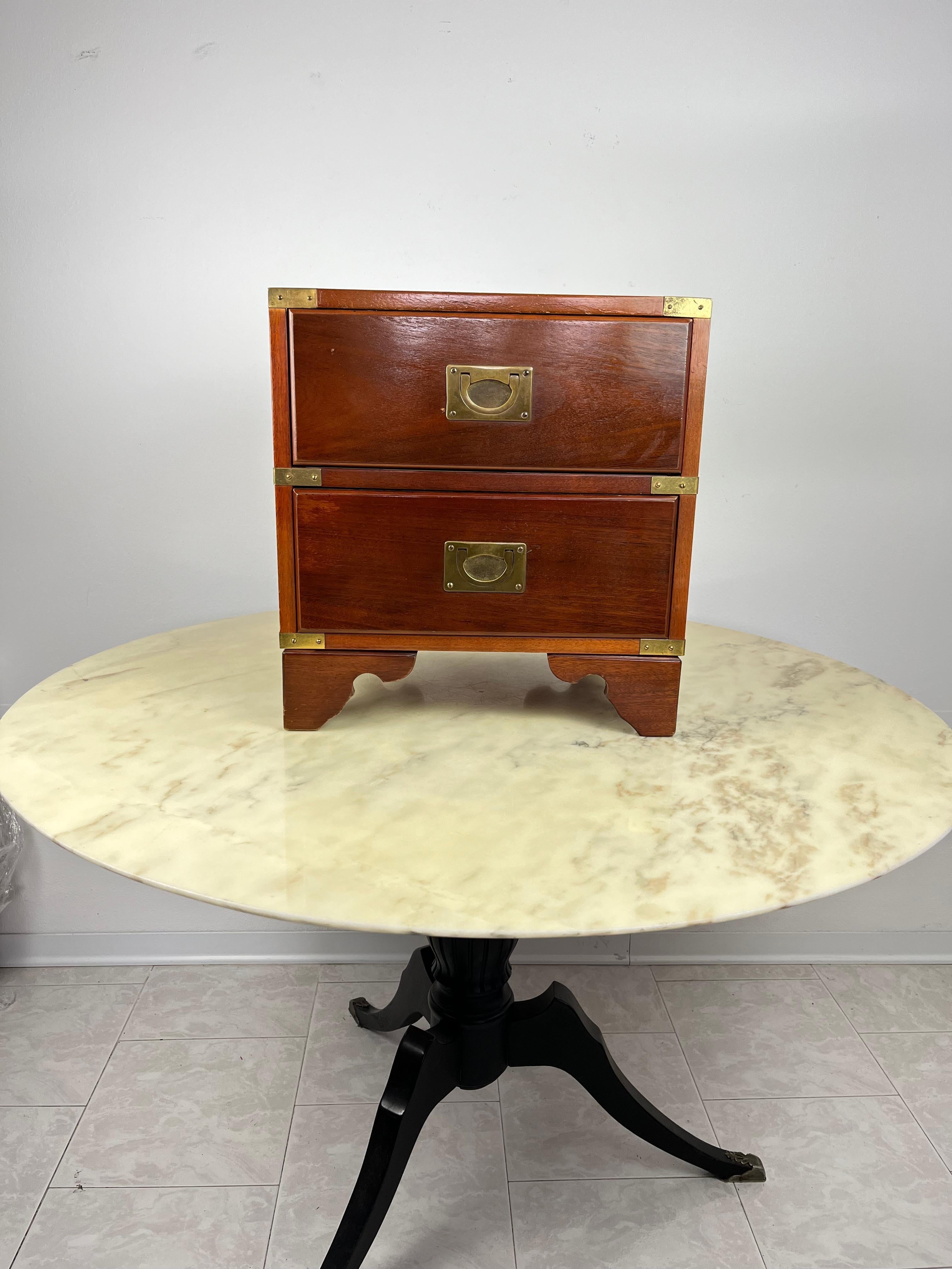 Officer's Bedside Table by Reh Kennedy for Harrods London 1980s For Sale 8