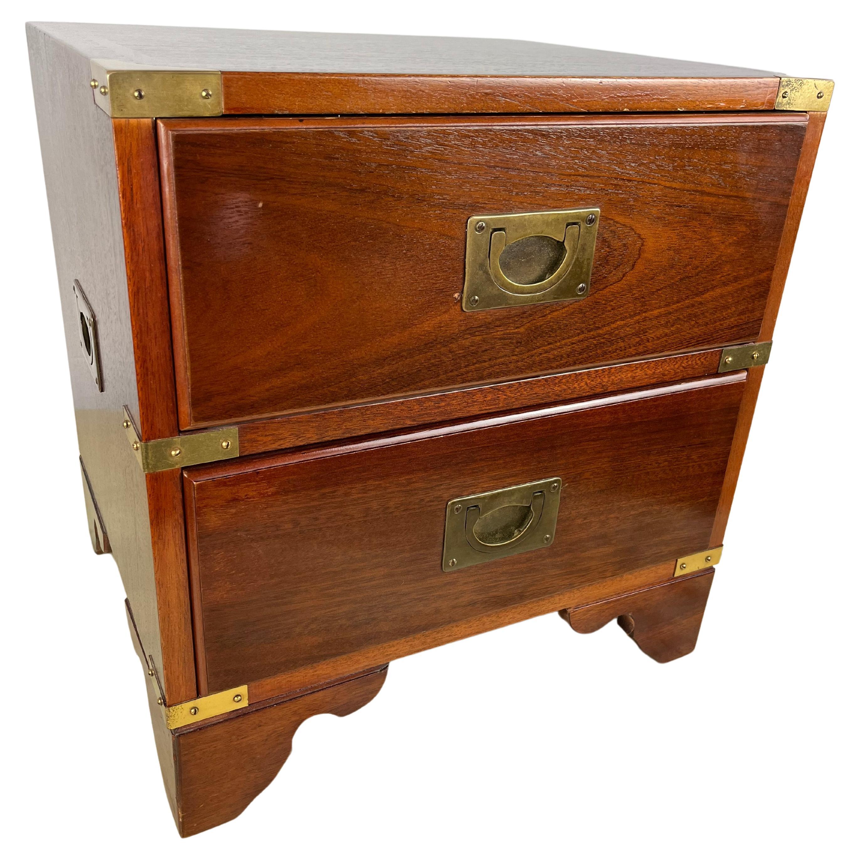 Officer's Bedside Table by Reh Kennedy for Harrods London 1980s For Sale