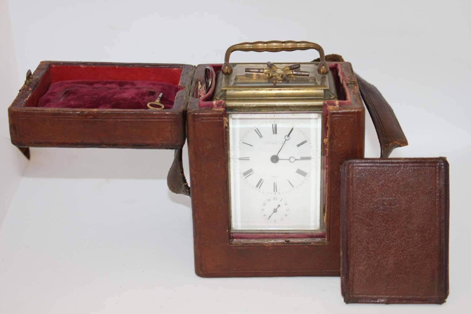 Officer's Clock Signed by Famous Watchmaker Leroy, 19th Century For Sale 4