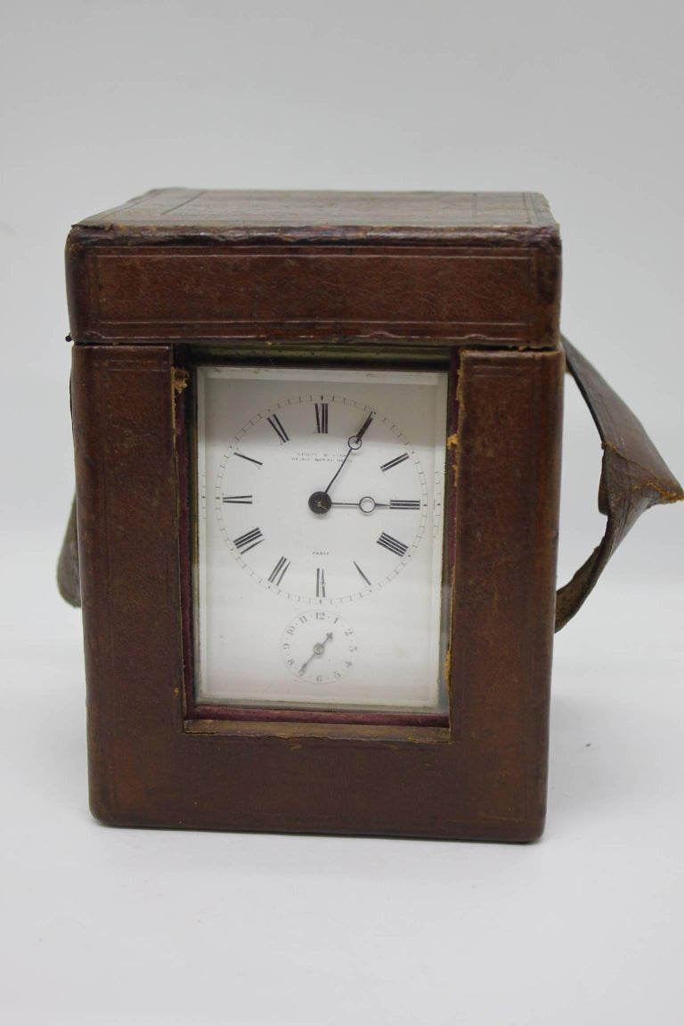 Officer's Clock Signed by Famous Watchmaker Leroy, 19th Century For
