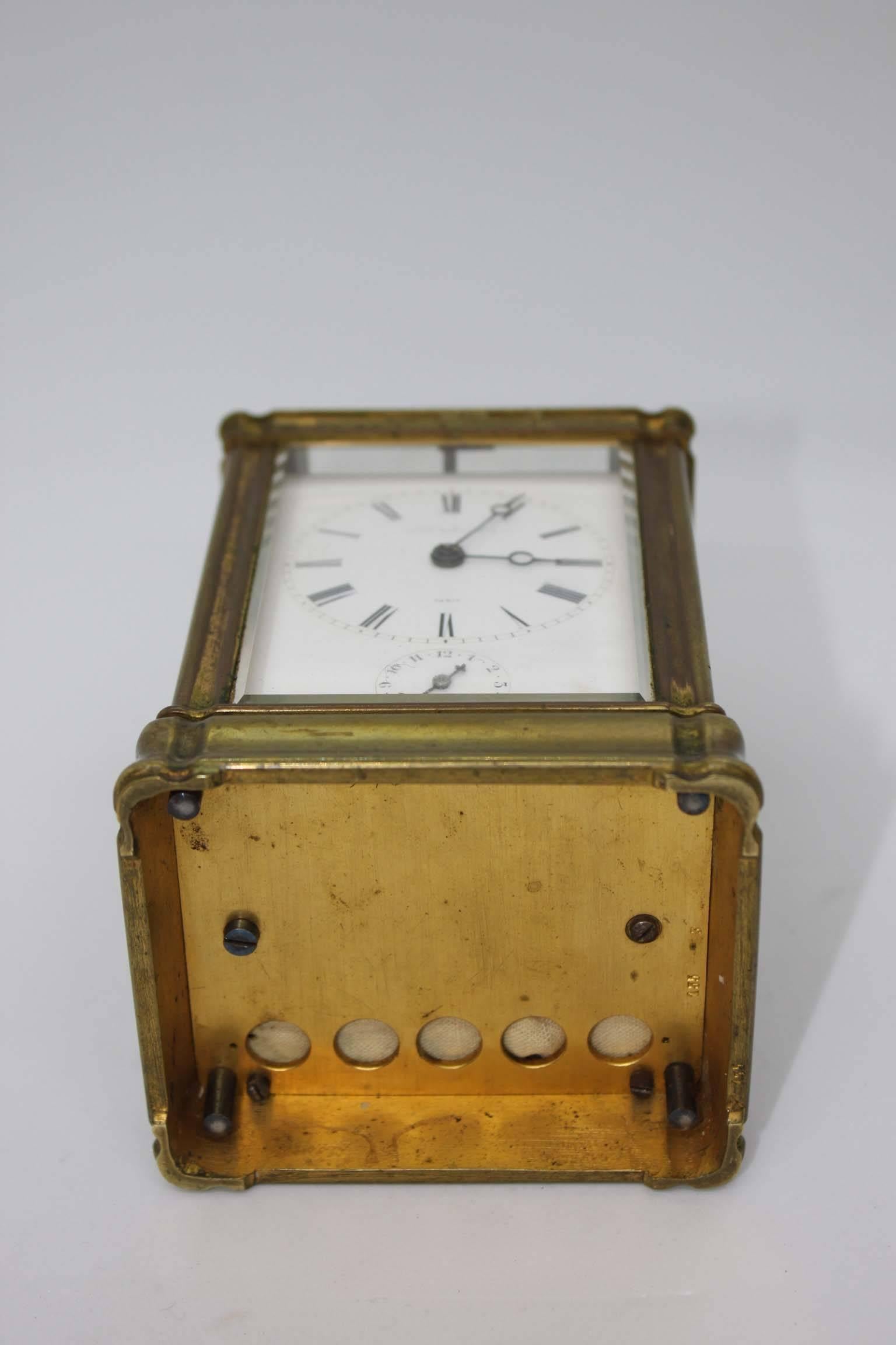 Officer's Clock Signed by Famous Watchmaker Leroy, 19th Century For Sale 3