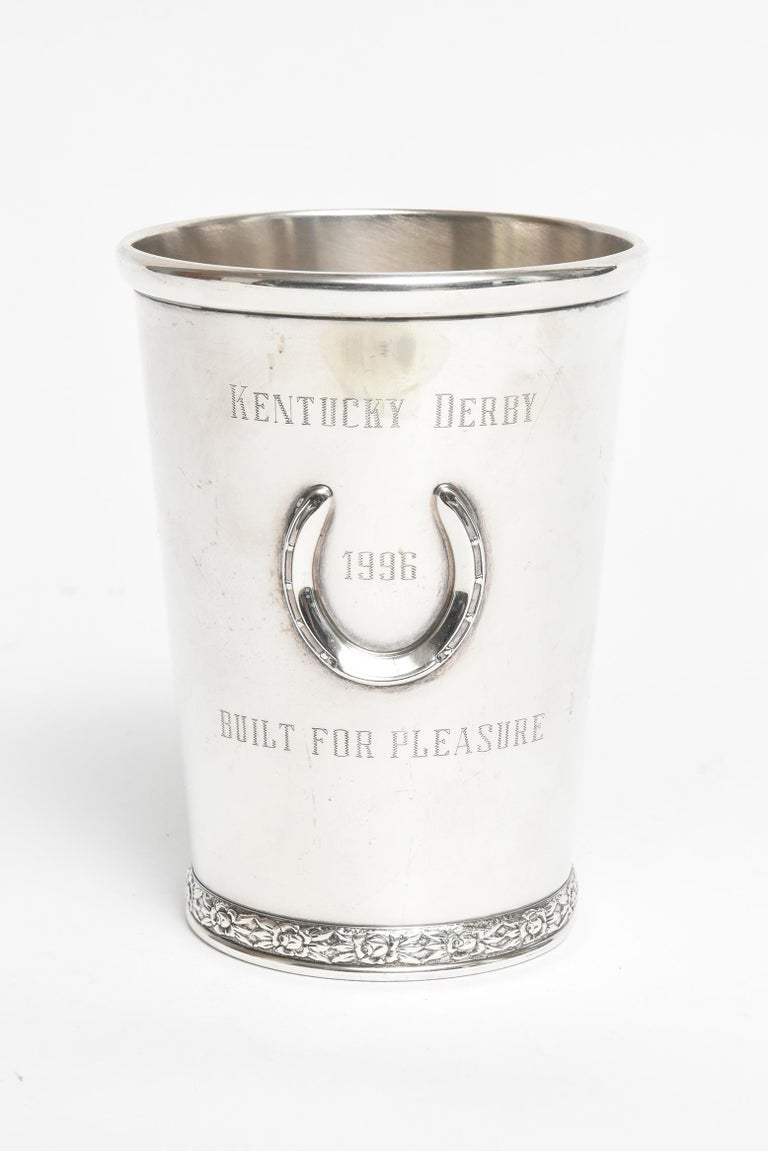 Official Kentucky Derby Sterling Silver Mint Julep Cup 1996 Built for