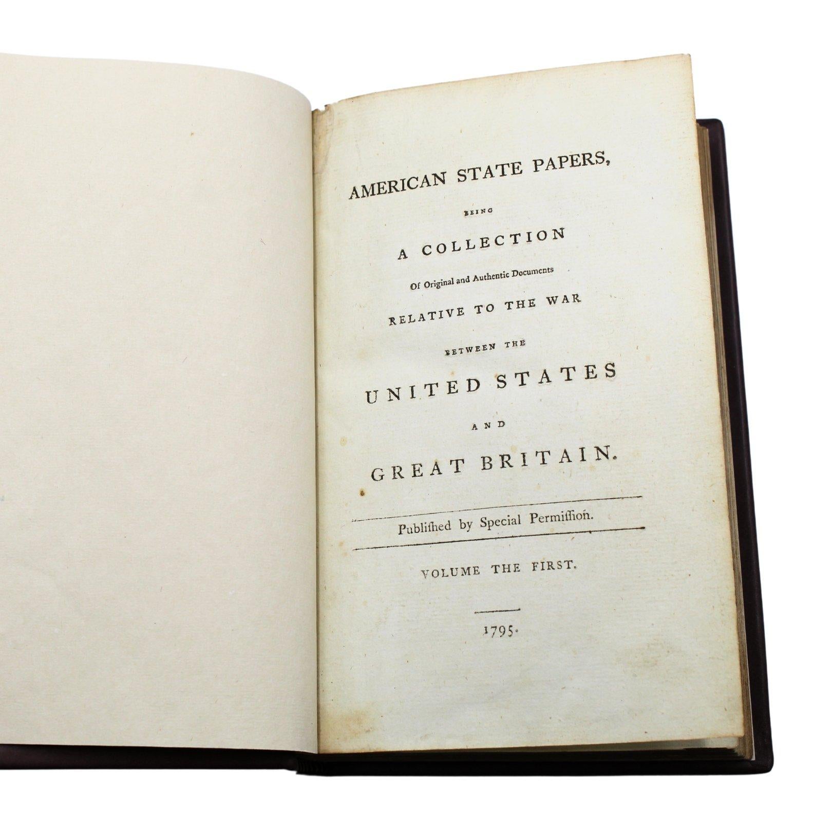 Cartas oficiales de George Washington al Honorable Congreso Americano, 1795 Cuero