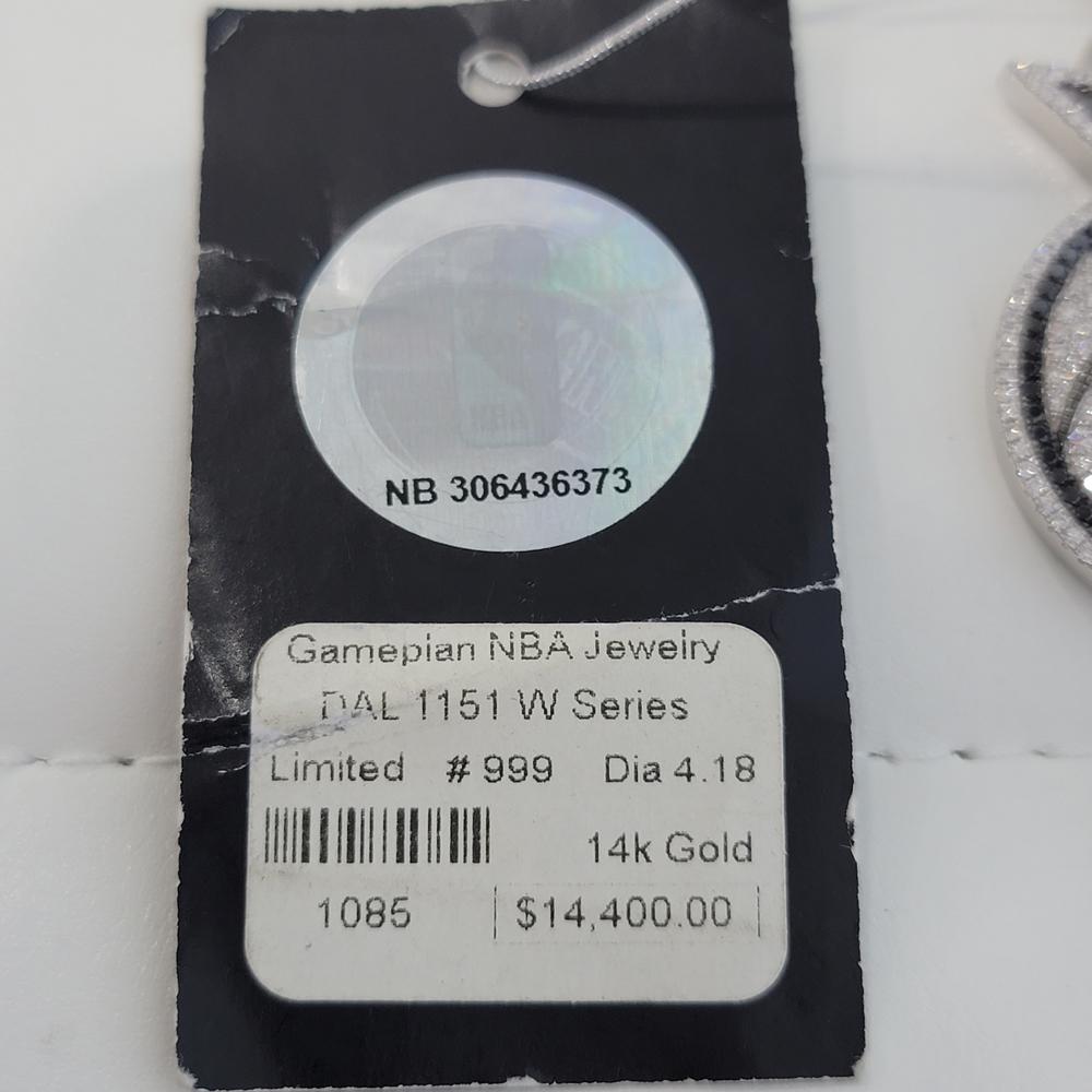 Official Licensed NBA Dallas Mavericks 14k Gold Diamond Pendant by Gameplan 5