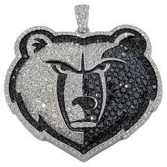 Official Licensed NBA Memphis Grizzlies 14k Gold Diamond Pendant by Gameplan