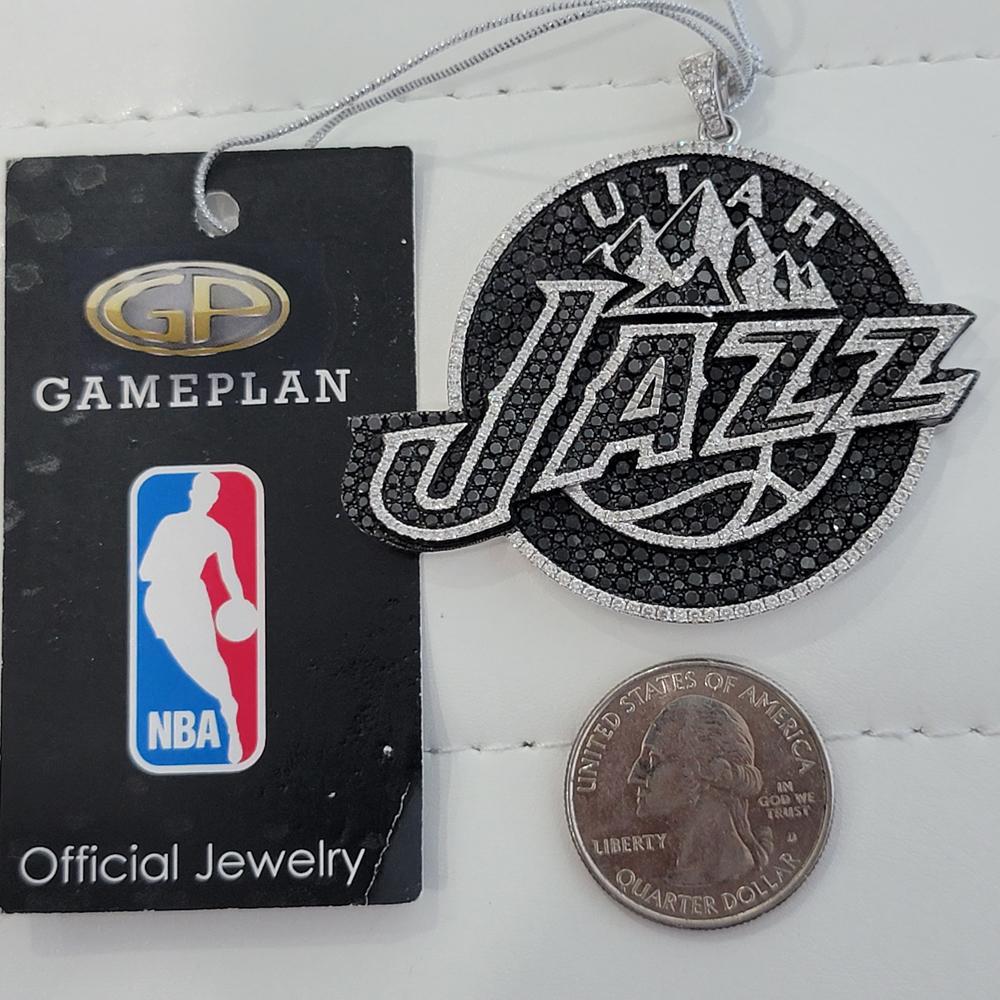 Official Licensed NBA Utah Jazz 14k Solid Gold Diamond Team Pendant by Gameplan For Sale 5
