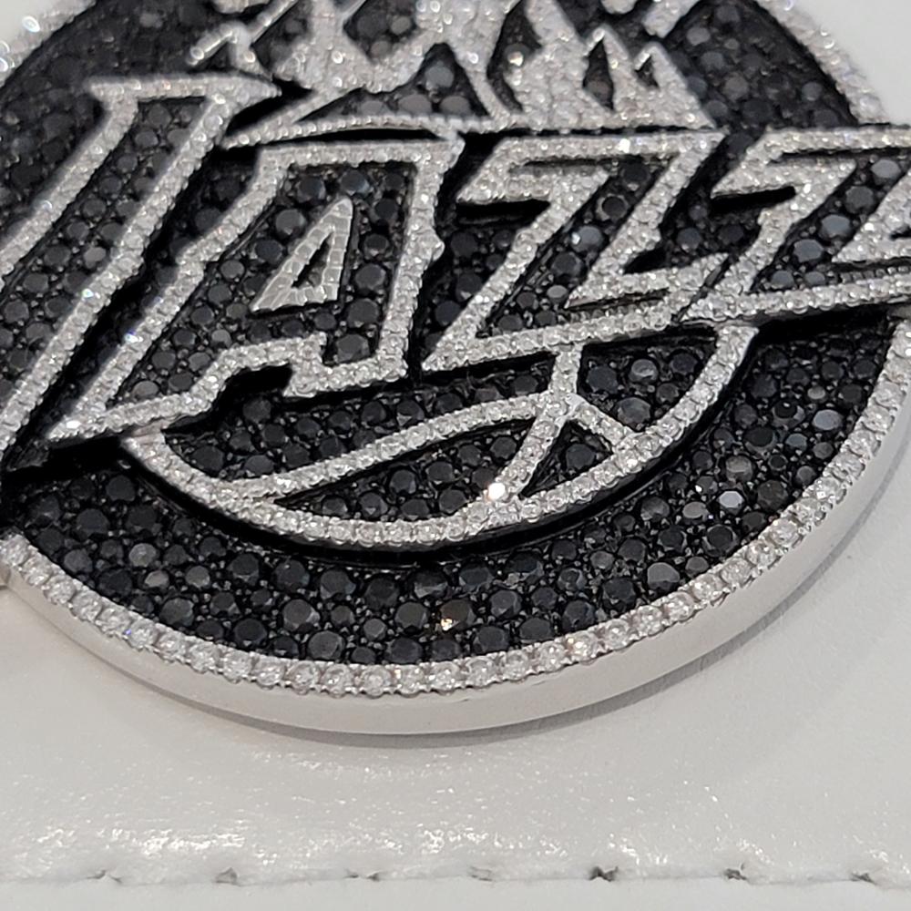 Official Licensed NBA Utah Jazz 14k Solid Gold Diamond Team Pendant by Gameplan For Sale 2