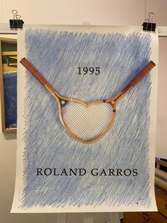 Official Original Roland Garros Tennis Poster, 1995