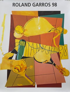 Official Original Roland Garros Tennis Poster, 1998